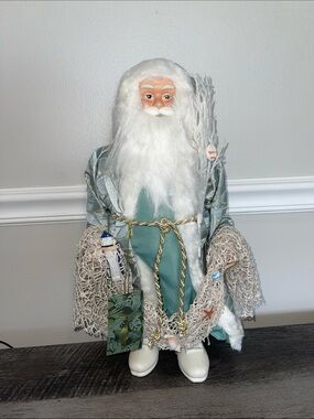 Tommy Bahama Coastal Seafoam Santa Figure - Home Accents Decorative Figurine
